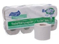 Toilettenpapier natur 1-lagig, 64 Rollen