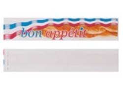 Baguette Beutel Tricolore, 12x5x58cm, 1000 Stück