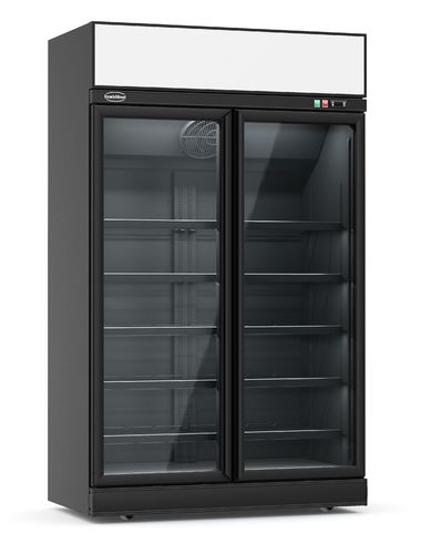 Kühlschrank Glastüre 1000 liter, schwarz